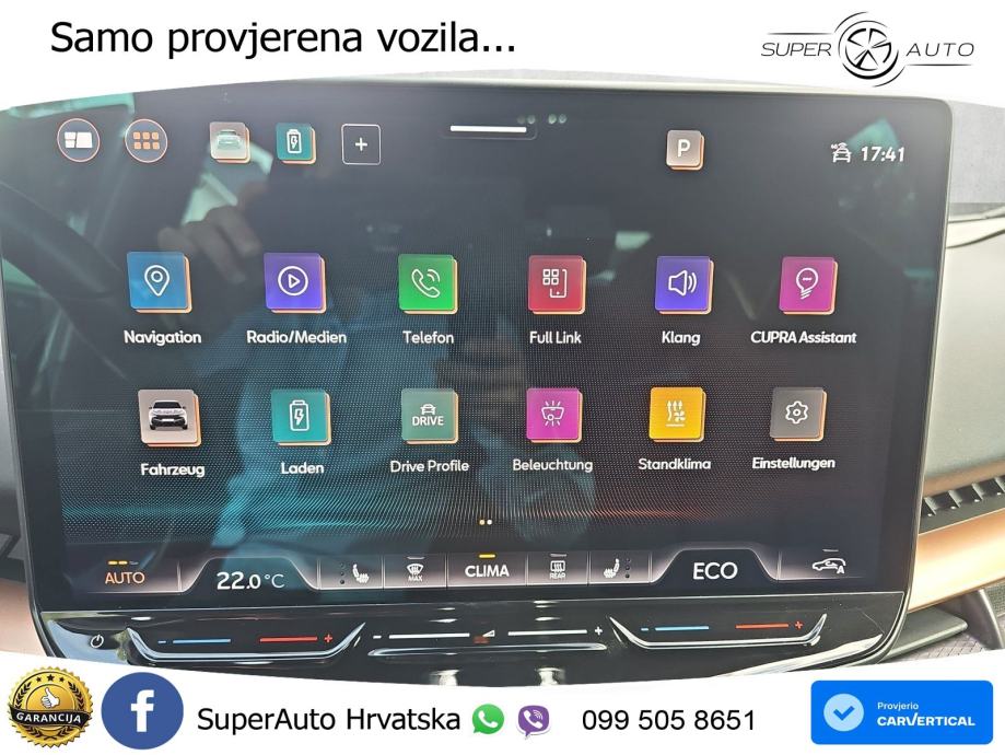 Cupra Tavascan 82 kWh (286 KS) LED+GR SJED+ACC, fotografija 17