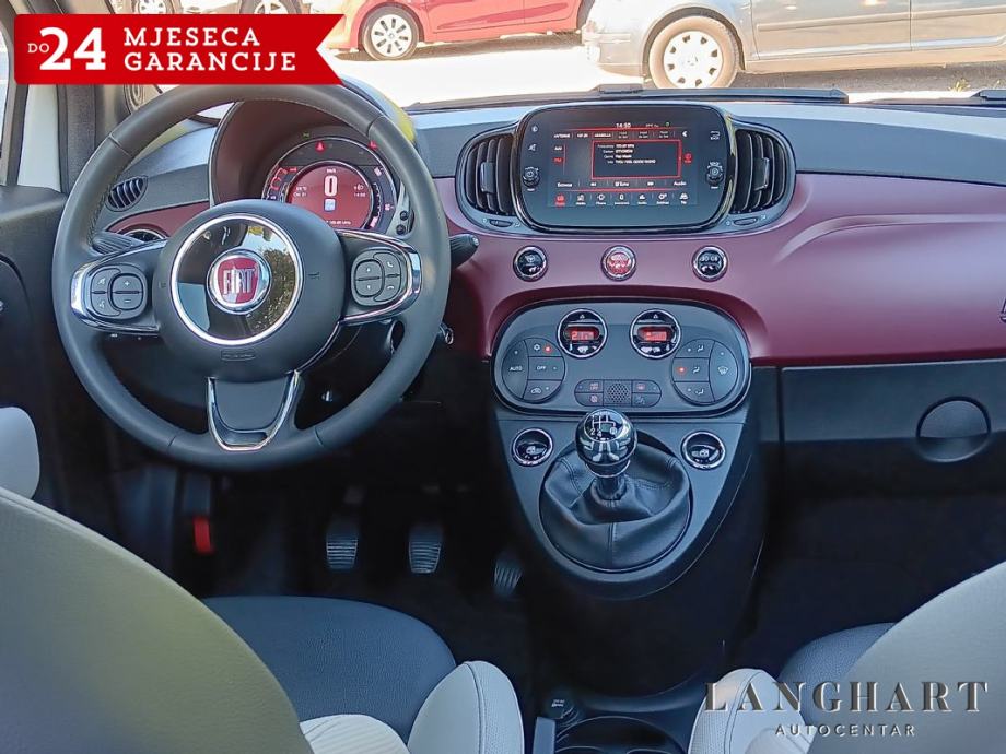 Fiat 500 1,2 8V, Dolcevita, Panorama-krov,Reg.do 09/2027, fotografija 18