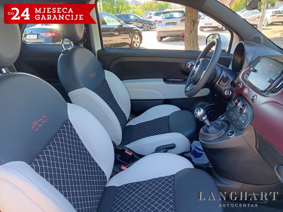 Fiat 500 1,2 8V, Dolcevita, Panorama-krov,Reg.do 09/2027, fotografija 13