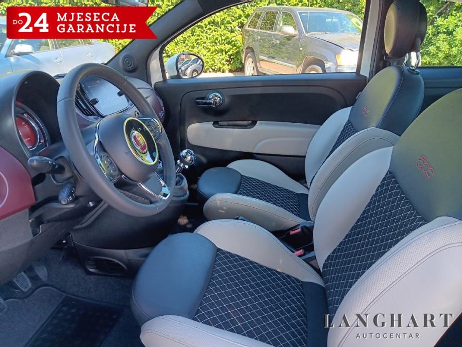 Fiat 500 1,2 8V, Dolcevita, Panorama-krov,Reg.do 09/2027, fotografija 14