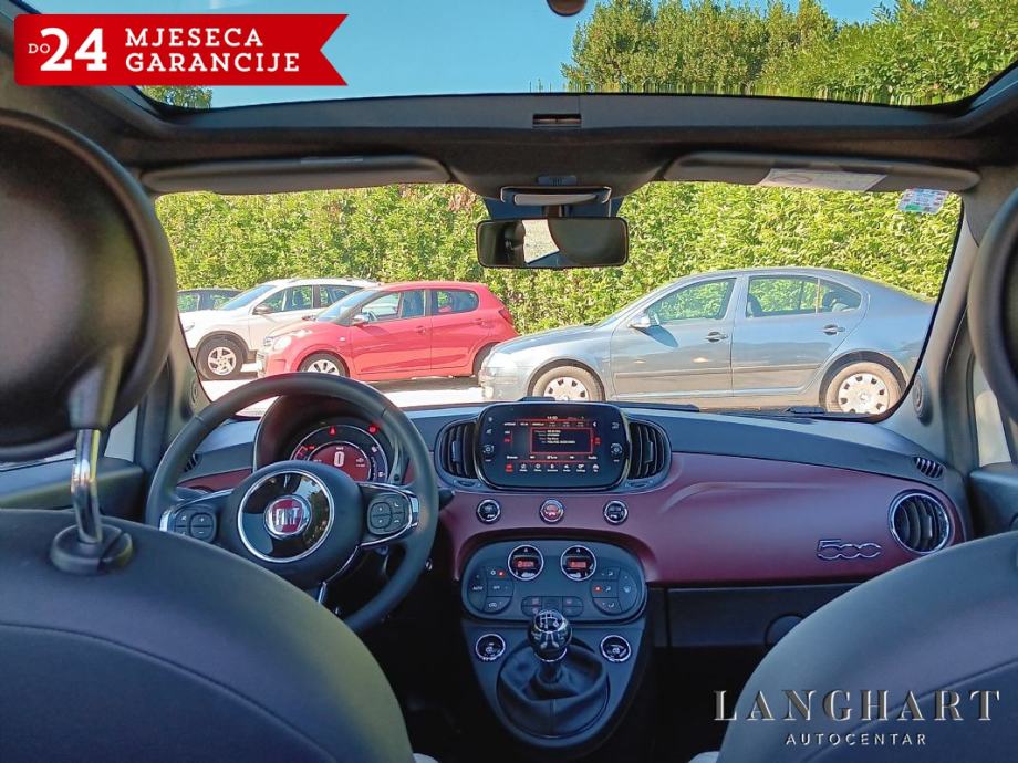 Fiat 500 1,2 8V, Dolcevita, Panorama-krov,Reg.do 09/2027, fotografija 17