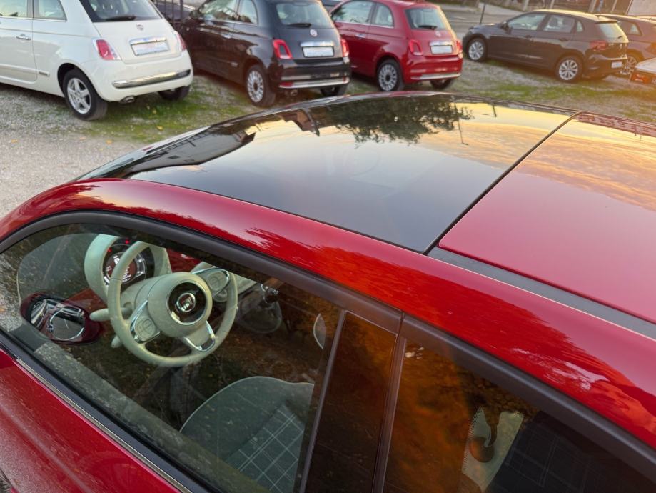 FIAT 500 1.2 8V-V+M SERVIS-LED-PANO-CARPLAY-NEMA 5%, fotografija 10