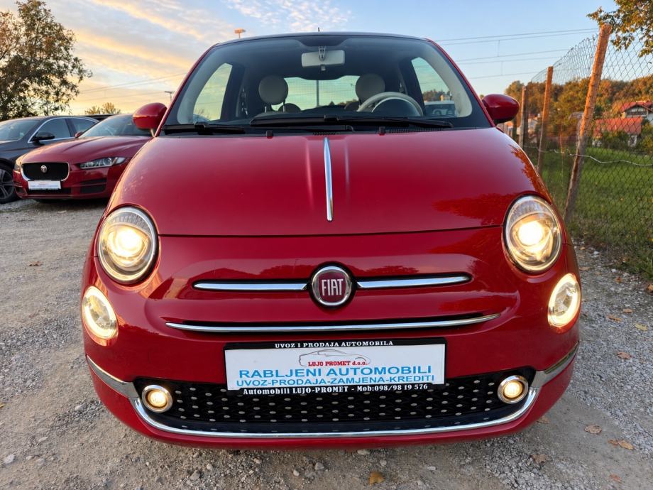 FIAT 500 1.2 8V-V+M SERVIS-LED-PANO-CARPLAY-NEMA 5%, fotografija 3