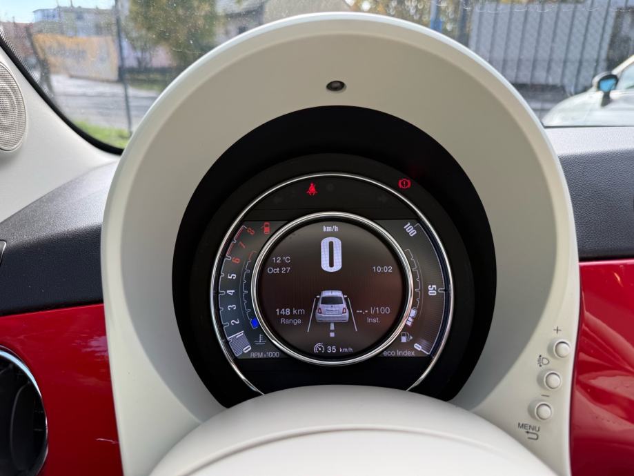 FIAT 500 1.2 8V-V+M SERVIS-LED-PANO-CARPLAY-NEMA 5%, fotografija 19
