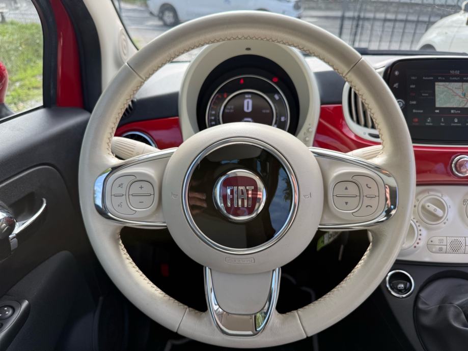 FIAT 500 1.2 8V-V+M SERVIS-LED-PANO-CARPLAY-NEMA 5%, fotografija 18