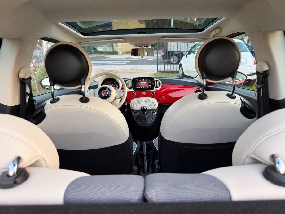 FIAT 500 1.2 8V-V+M SERVIS-LED-PANO-CARPLAY-NEMA 5%, fotografija 15