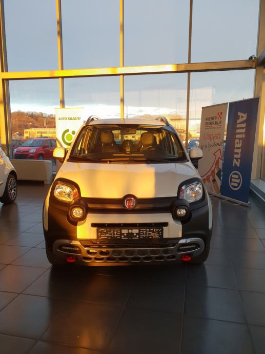 Fiat Panda 100HP Keyring – Cross 4x4 Twinair Pop 1.3 Hatch Eco Active N (Silver Steel)