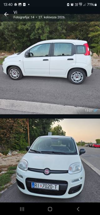 Fiat Panda 1,0 68000 km registrirana 06/2027 9150 eura, fotografija 2