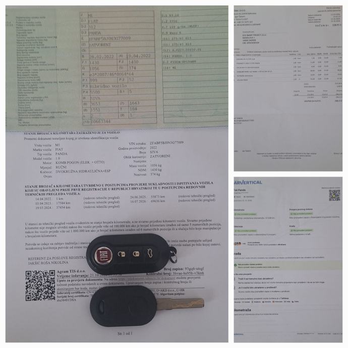 Fiat Panda 1.0 Hybrid HR VOZILO reg 06/27 JAMSTVO 12 MJ., fotografija 20