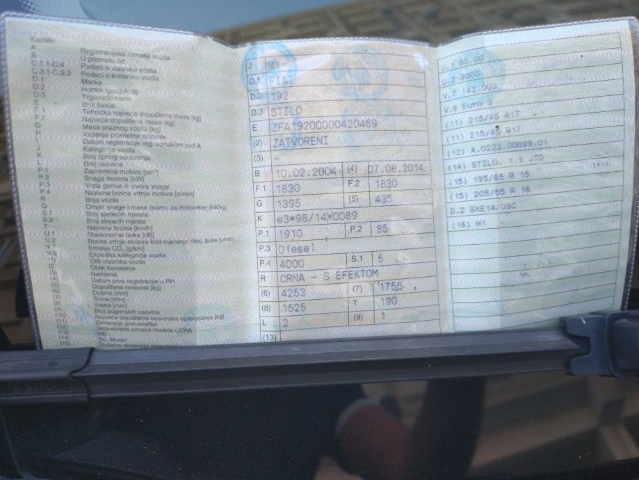 Fiat Stilo 1,9 JTD, fotografija 14