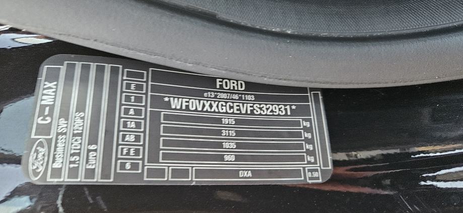 Ford C-Max 1,5 TDCi BUSINESS EDITION navi tempomat, fotografija 20