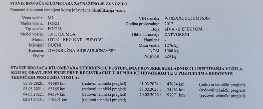 Ford Focus 1,0 GTDi ** HR AUTO, NA IME KUPCA, REG 2/27, JAMSTVO **, fotografija 20