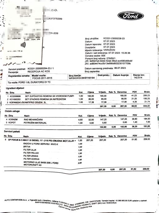 Ford Focus 1,6 - 180.000 km, fotografija 12