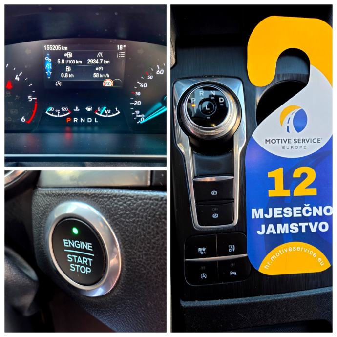 Ford Focus Titanium Diesel AUTOMATIK POLUAUTONOMNA VOŽNJA LED ALU 18, fotografija 11