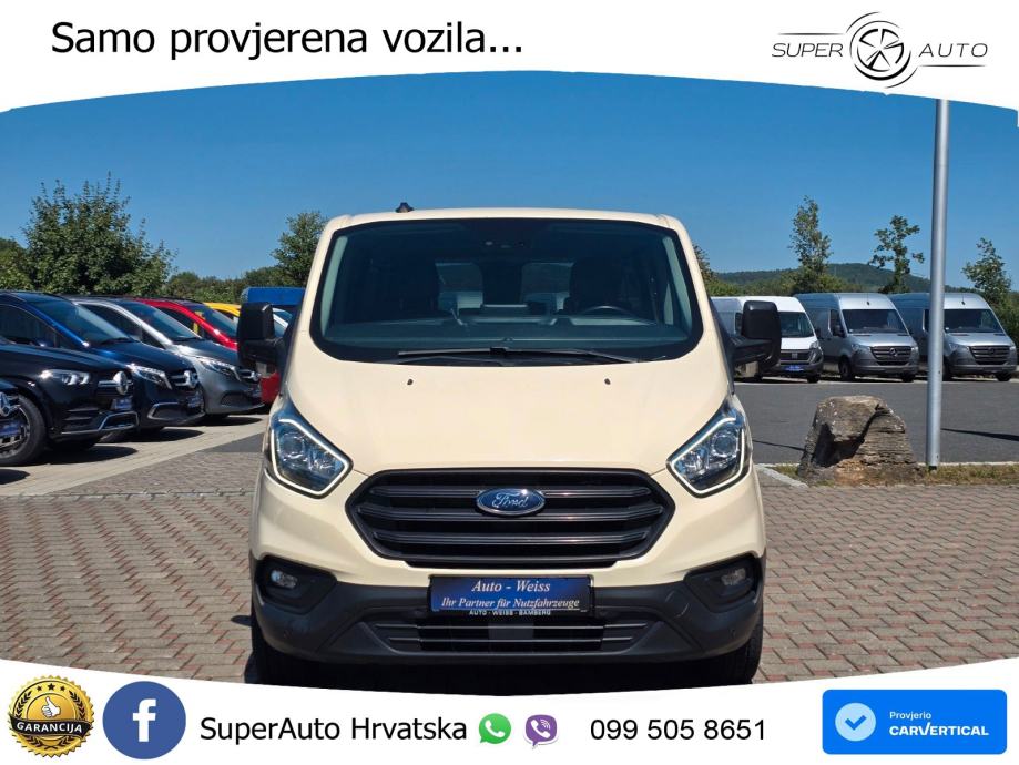 Ford Transit Custom L2 8 sjedala LED+GR SJED+ACC, fotografija 2