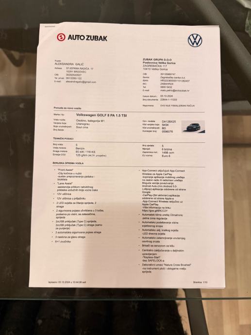 Golf 8 1,5 TSI, fotografija 12