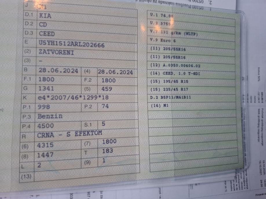 Kia Ceed T-GDI 100KS, 2024.g., NIJE UVOZ! REG 1 G., GARANCIJA!, fotografija 18