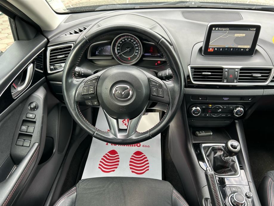 Mazda 3 1.5 D 2017.,SERVISNA, NAVI, GRIJ SJED.,ALU, LED..., fotografija 8