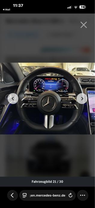 Mercedes S580e,night paket,panorama,hladenje masaza sjedala,full,pdv, fotografija 15