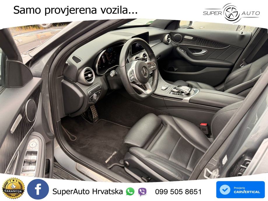 Mercedes-Benz C200 AMG line LED+GR SJED+ACC, fotografija 10
