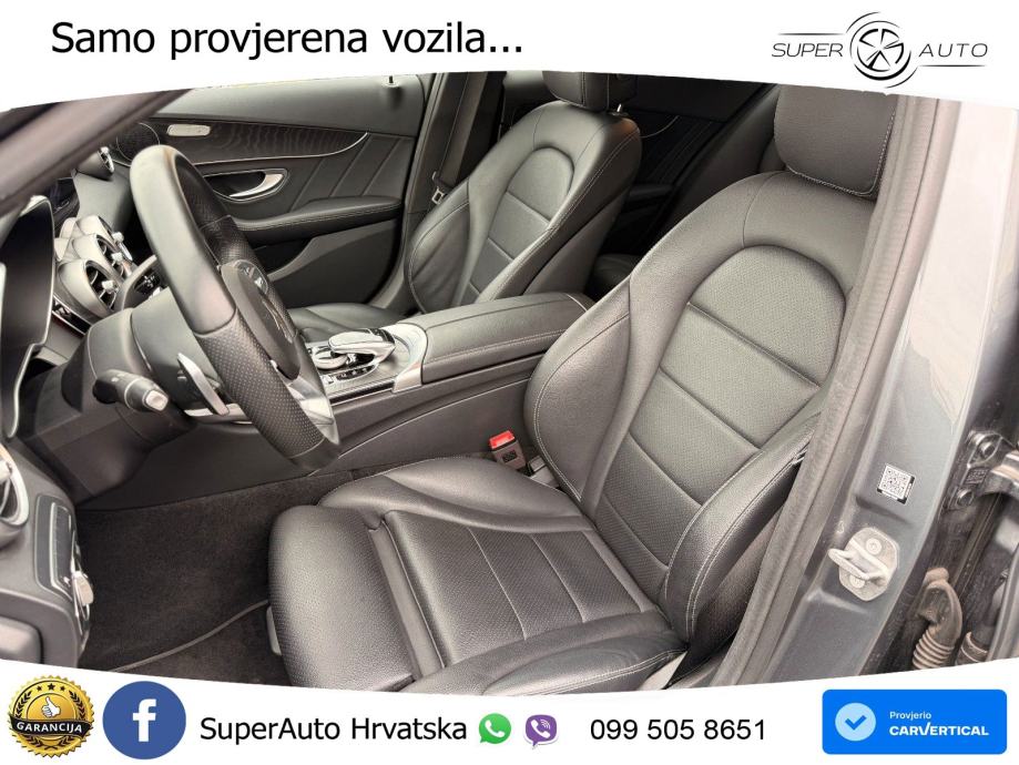 Mercedes-Benz C200 AMG line LED+GR SJED+ACC, fotografija 11