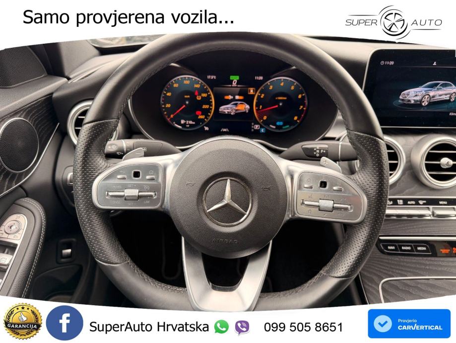 Mercedes-Benz C200 AMG line LED+GR SJED+ACC, fotografija 13