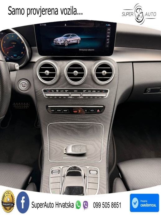 Mercedes-Benz C200 AMG line LED+GR SJED+ACC, fotografija 14