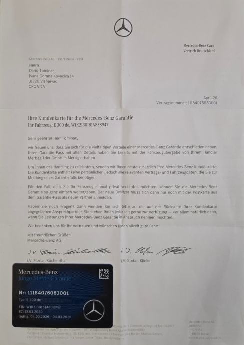 Mercedes-Benz E300 de AMG Line/JungeSterneJamstvo/registriran, fotografija 19