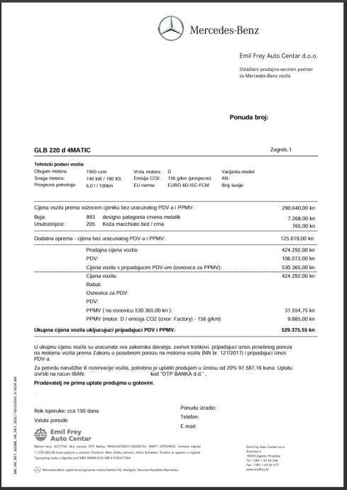 ✨AKCIJA ✨ Mercedes-Benz GLB 220 d 4MATIC ✨ Top oprema ✨, fotografija 18