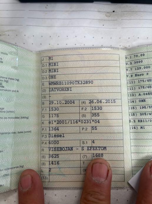 MINI ONE 1,4 DIESEL*****REGISTRIRAN 1.GOD****FULL OPREMA****PRILIKA***, fotografija 20