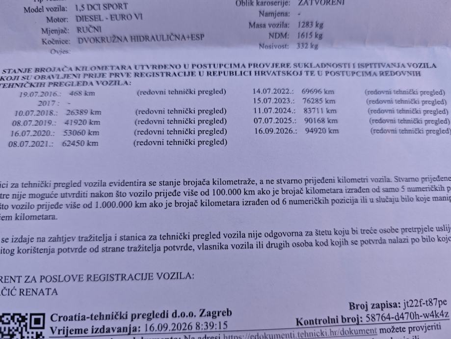 Nissan Note 1,5 dCi N-TECH SPORT HR AUTO SAMO 95TKM REG 9/27, fotografija 20