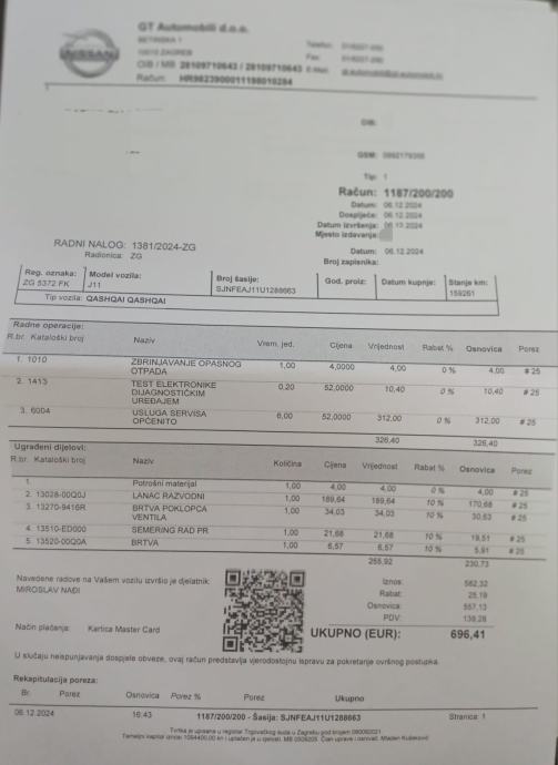 Nissan Qashqai 1,2 DIG-T, reg.2/27,prvi vl.,novi lanac,servis PRILIKA!, fotografija 17