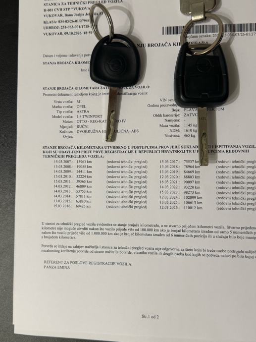 OPEL ASTRA G 1.4 TWINPORT 2005 GOD, PRVI VLASNIK, SAMO 111.000 KM, fotografija 11