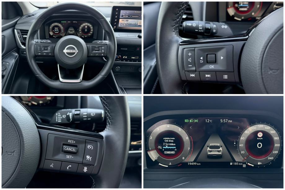 Nissan Qashqai 1.3 DIG-T 2024g 19 000km NConnecta+ HIBRID 360 KAM⭐⭐⭐⭐⭐, fotografija 17