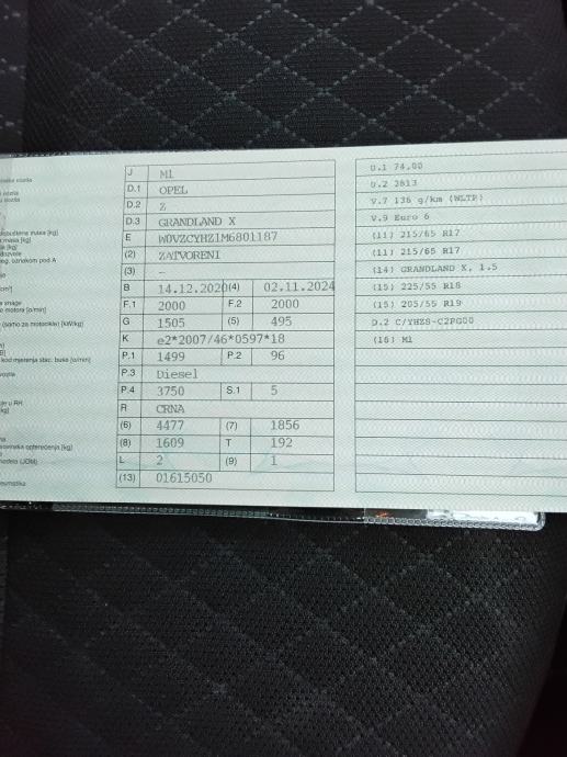 Opel Grandland 1,5 CDTI, fotografija 13