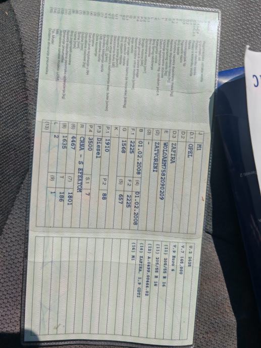 Opel Zafira 1,9 CDTI automatik, fotografija 8