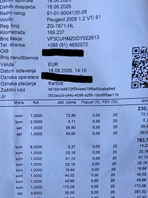 Peugeot 2008 1.2 VTi (2013.) – NOVO KVAČILO I REMEN (Pročitati opis, H, fotografija 20