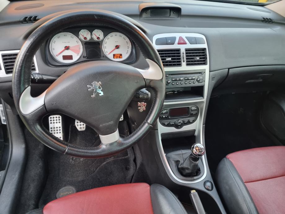 Peugeot 307 CC 2,0 16V, Cabrio, reg.09/2027, fotografija 17