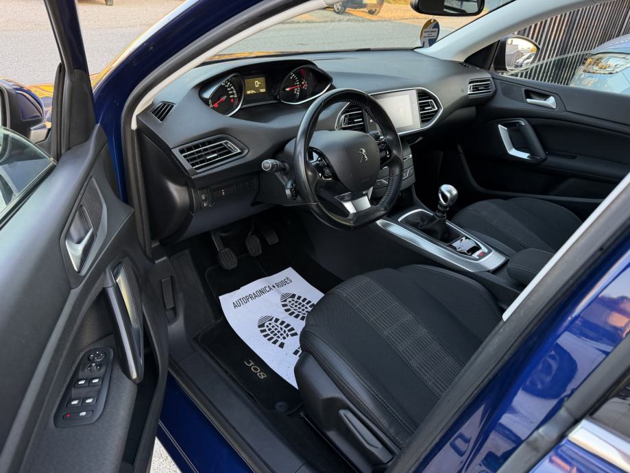 Peugeot 308 1,5 BlueHDi ALLURE -POTVRDA KM/JAMSTVO-NAVI-LED-MOD.2020, fotografija 13