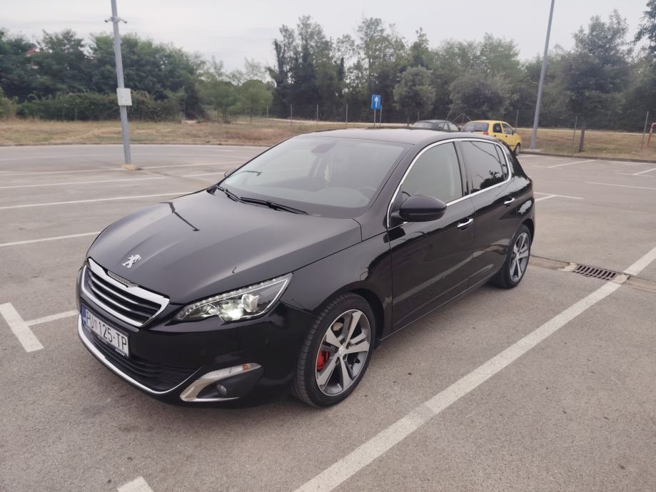 PEUGEOT 308,1.6HDI,85KW,ALLURE,NAVI,LED,XENON,EURO6,6BRZ,EL.RUČ.KOŽA,, fotografija 13