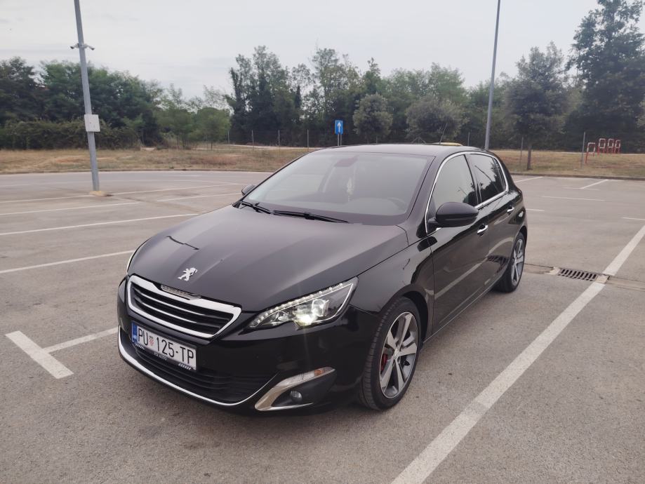 PEUGEOT 308,1.6HDI,85KW,ALLURE,NAVI,LED,XENON,EURO6,6BRZ,EL.RUČ.KOŽA,, fotografija 14