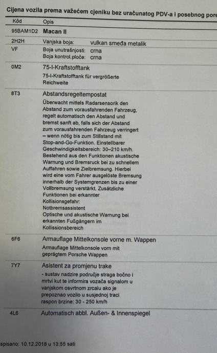 Porsche Macan II 2,0 PDK automatik, full oprema, top stanje, fotografija 19