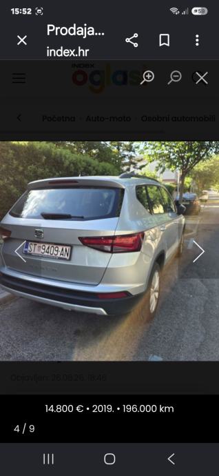 Seat Ateca 1,6 TDI, pogled izvana - slika 3