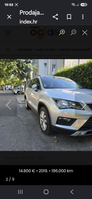 Seat Ateca 1,6 TDI, pogled izvana - slika 5