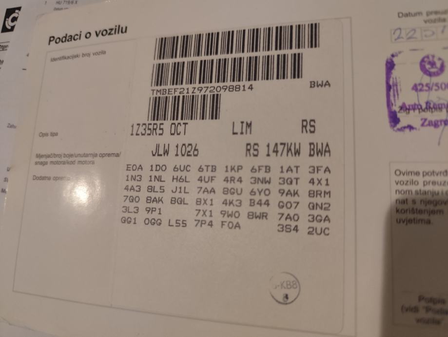Škoda Octavia 2,0 TFSI, fotografija 18