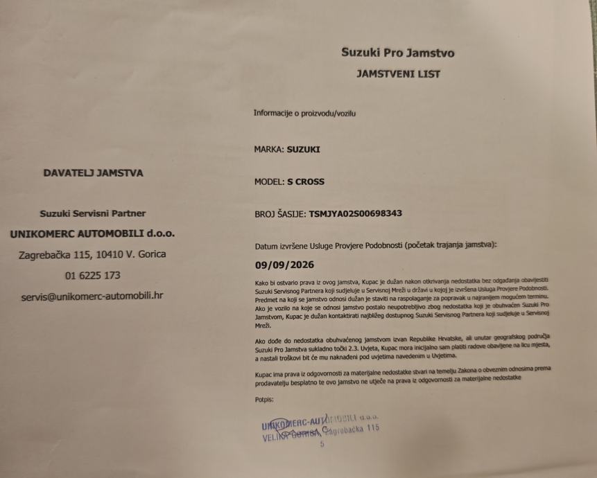 Suzuki SX4 S-Cross 1,0 2019,reg 9/27, suzuki jamstvo, kasko-opcija, fotografija 15