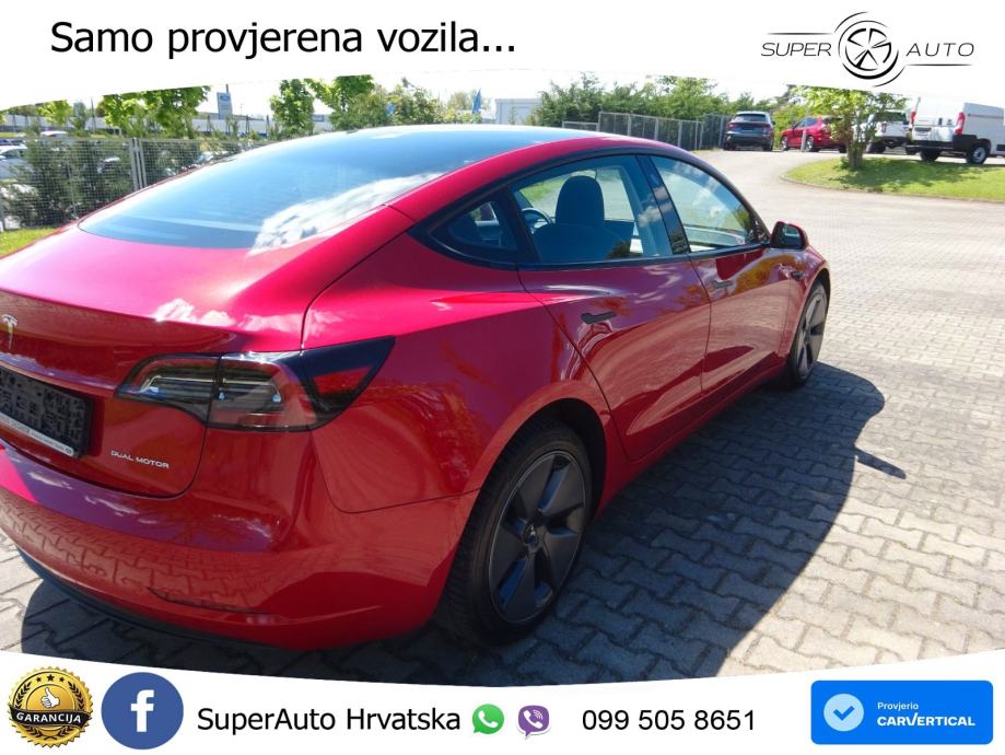 Tesla Model 3 Long Range Dual AWD 351 KS, PANO+360+ACC+GR SJED+KEY+VIR, fotografija 5