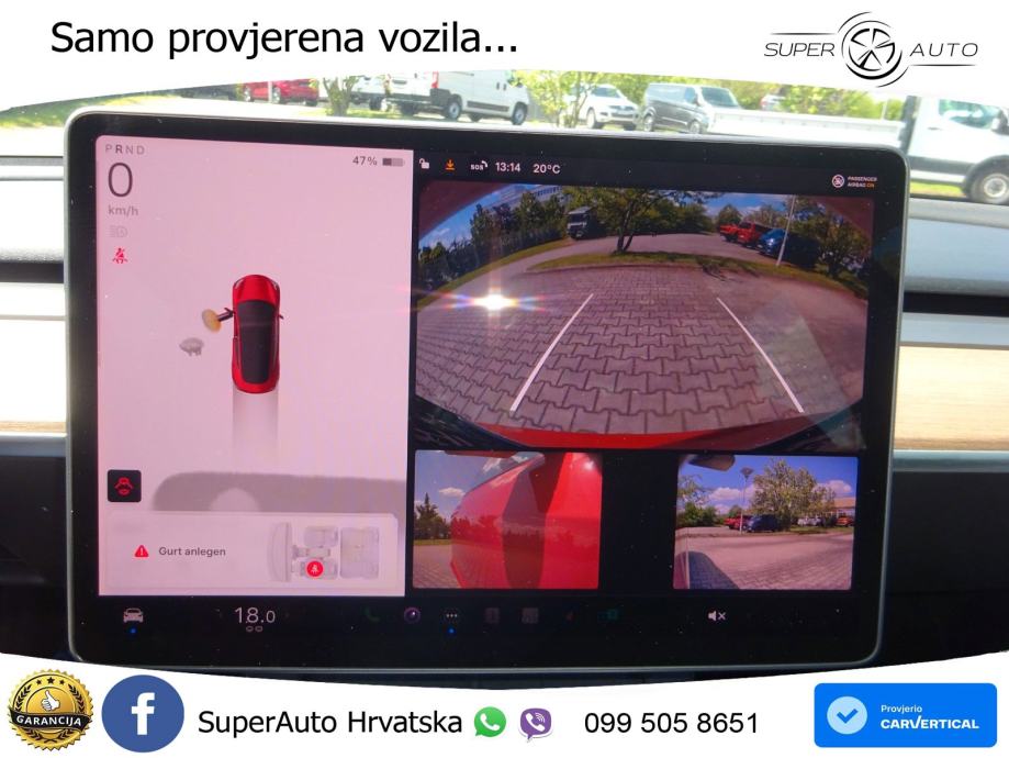 Tesla Model 3 Long Range Dual AWD 351 KS, PANO+360+ACC+GR SJED+KEY+VIR, fotografija 11