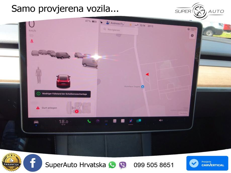 Tesla Model 3 Long Range Dual AWD 351 KS, PANO+360+ACC+GR SJED+KEY+VIR, fotografija 12