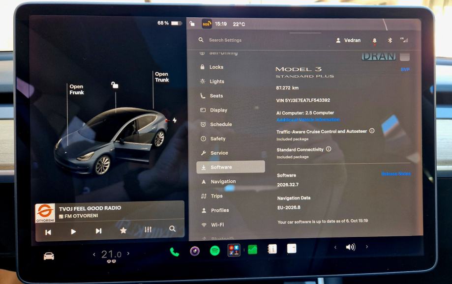 Tesla Model 3 SR+ automatik, nova baterija, 19" alu, PDV, fotografija 18